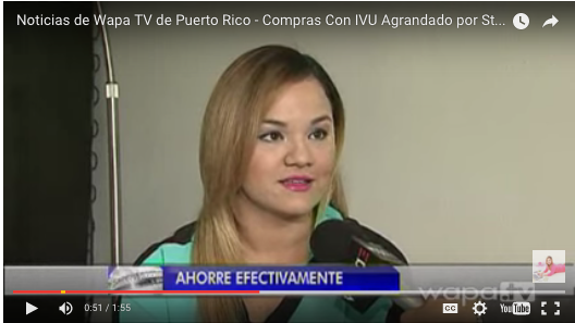 Wapa TV – Cómo Estirar el Peso con el IVU agrandado en Puerto Rico por La Shoppinista