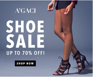 A’GACI shoe sale! Save up to 70%