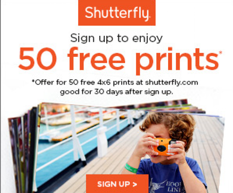 Shutterfly – 50 Free Prints