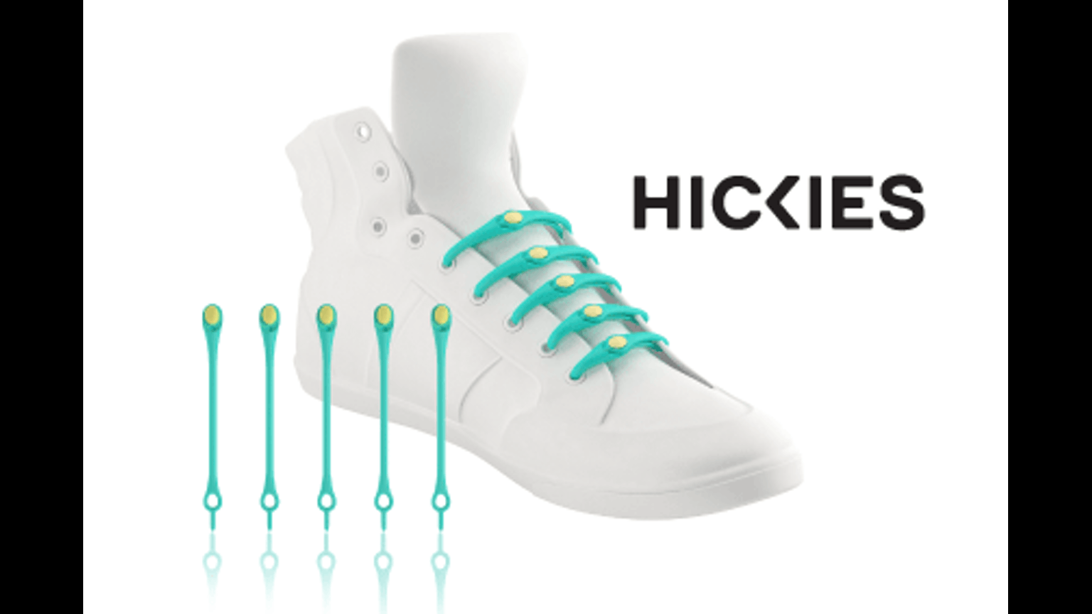 HICKIES 1.0 Elastic One Size Fits All No Tie Shoelaces – Neon Rainbow Multicolor (Contains 14 Laces, Works In Any Shoes)