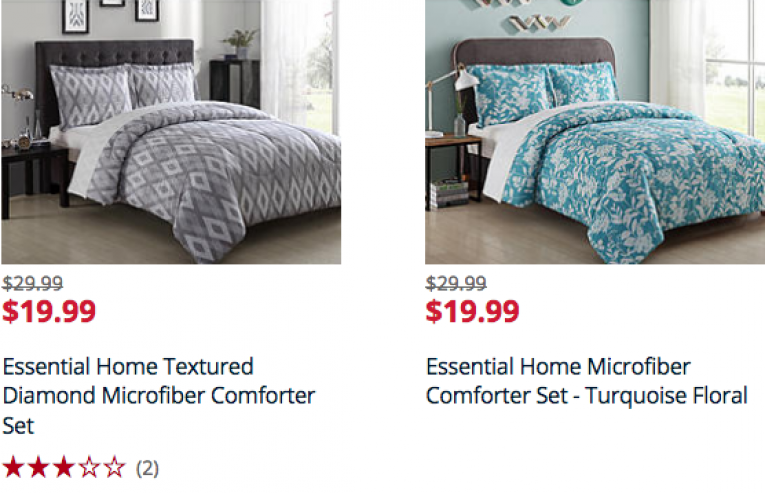 $19.99 Essential Home Comforter Set