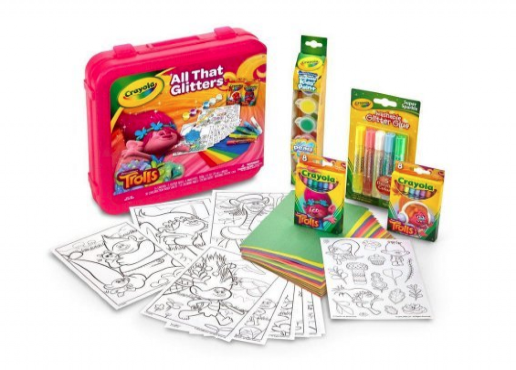  Click to open expanded view Crayola Dreamworks Trolls All That Glitters Coloring Kit