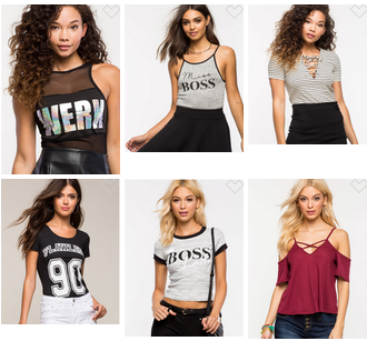 Women’s Tops $10 or Less Sales