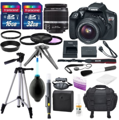 Canon EOS Rebel T6 DSLR Camera with EF-S 18-55mm f/3.5-5.6 IS II Lens, Along with 32GB SDHC, and Deluxe Accessory Bundle – Black Friday Sale