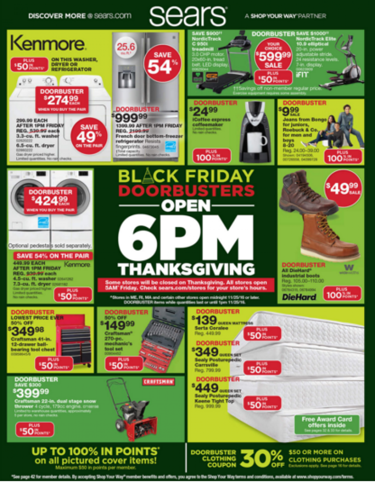 Sears USA Black Friday Ad 2016