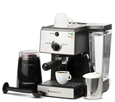 7 Pc All-In-One Espresso Machine Bundle Set
