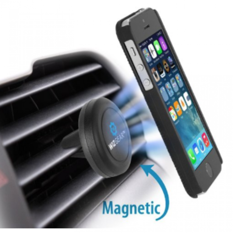 WizGear Universal Air Vent Magnetic Car Mount Holder with Fast Swift-Snap Technology for Smartphones and Mini Tablets