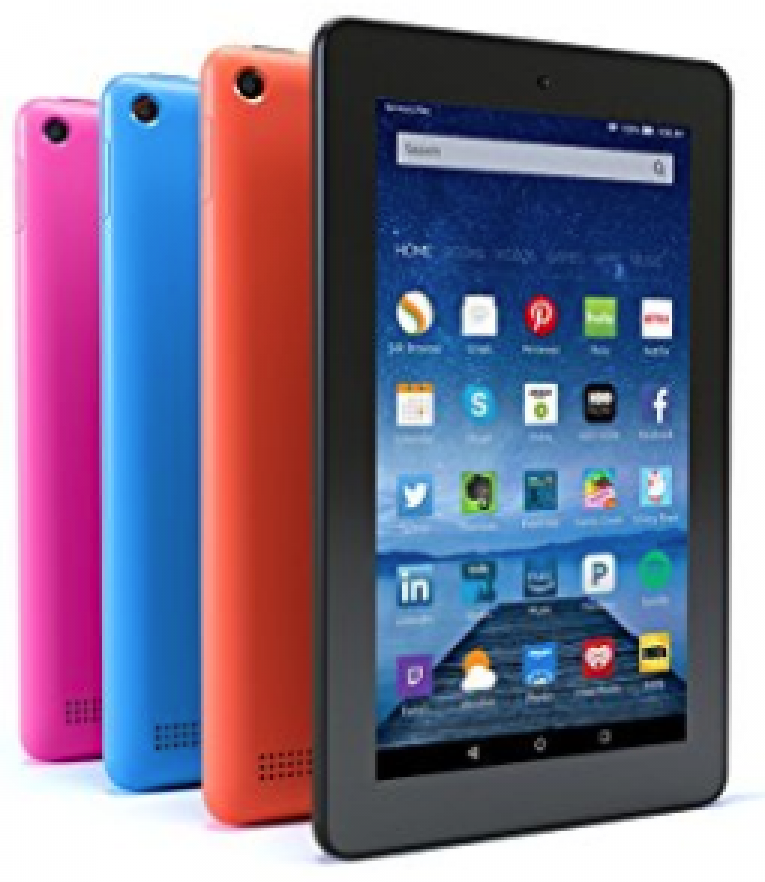 Tableta Amazon Fire con pantalla de 7″ Wi-Fi y 8 GB de memoria