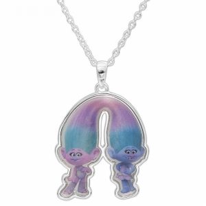 Trolls Silver Plated Decal Pendant