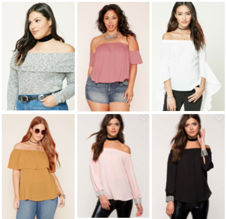 Women Off Shoulder Tops