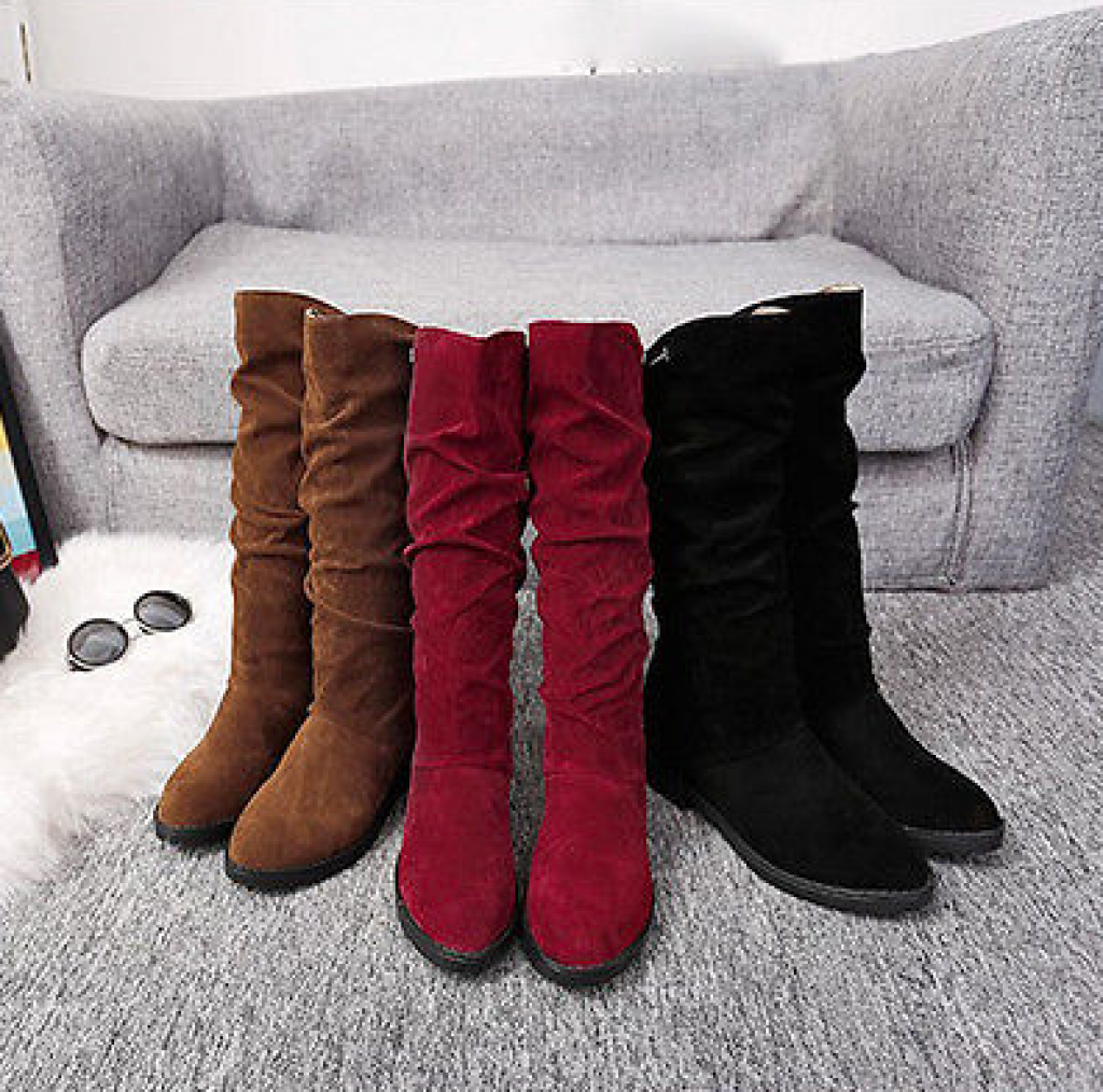 Fashion Womens Winter Warm Sweet Snow Boots Lace Up Mid Calf Ankle Boots Shoes