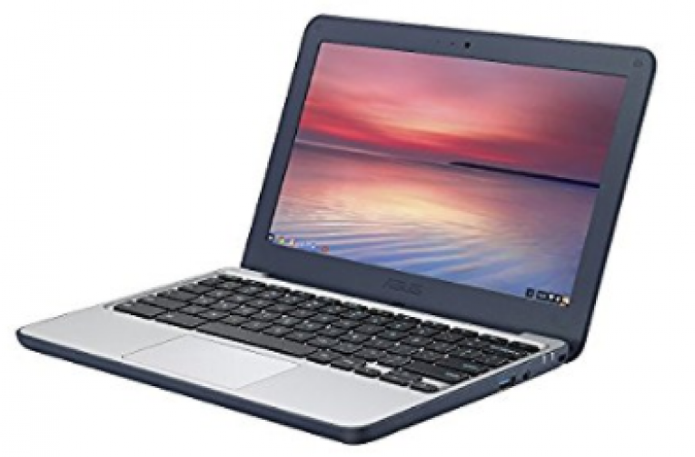 ASUS Chromebook C202SA-YS02 11.6″ Ruggedized and Water Resistant Design with 180 Degree Hinge (Intel Celeron 4 GB, 16GB eMMC, Dark Blue)