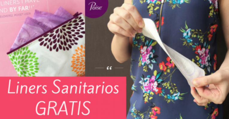 Muestras Gratis Para Mujer de Liners Sanitarios Poise