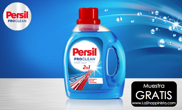 Muestra gratis de detergente para lavar ropa Persil Pro Clean