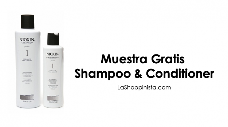 Muestra gratis de Shampoo y Conditioner Nioxin