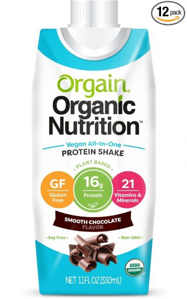 Orgain Plant Based Organic Vegan Nutrition Shake