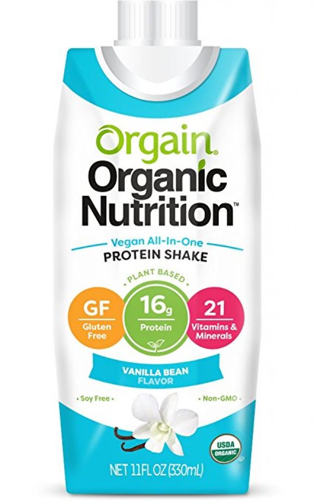 Orgain Plant Based Organic Vegan Nutrition Shake Vainilla